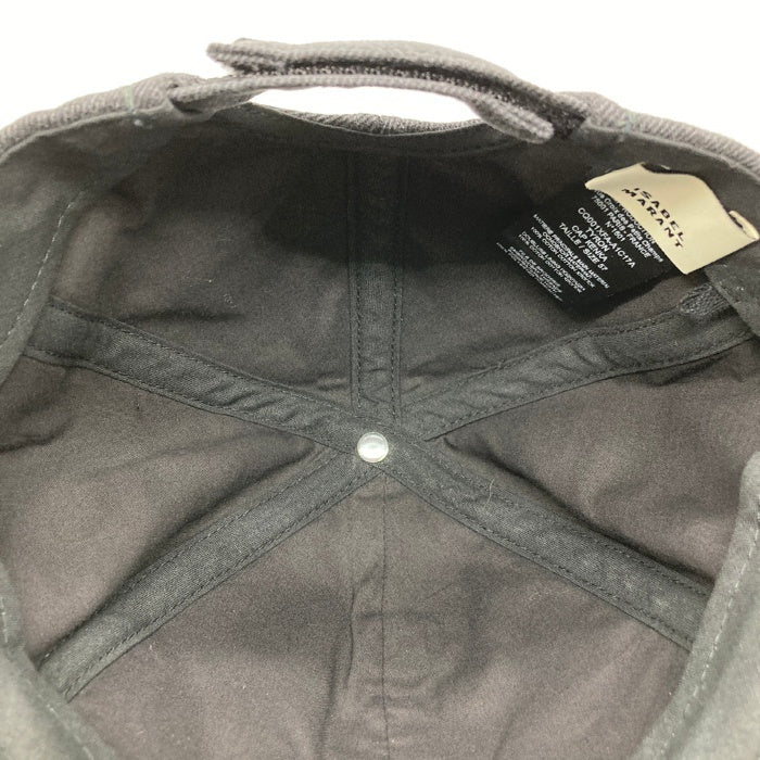 ISABEL MARANT イザベルマラン CQ001XFA-A1C17A TYRON CAP ベースボールキャップ コットン ブラック 瑞穂店