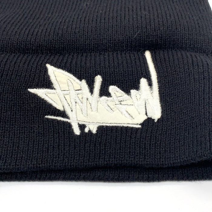 STUSSY ステューシー ストックロゴ刺繡 ビーニーキャップ ブラック オールド タグなし 福生店