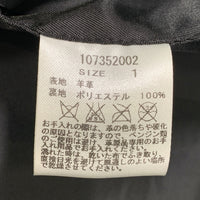 STUDIOUS ステュディオス ラムレザー ダブルライダースジャケット ブラック 107352002 Size 1 福生店
