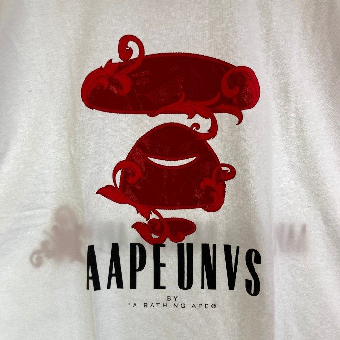 aape BY A BATHING APE エーエーピーイー アベイシングエイプ プリントTシャツ  2024 福袋 ホワイト sizeXXL 瑞穂店