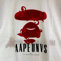 aape BY A BATHING APE エーエーピーイー アベイシングエイプ プリントTシャツ  2024 福袋 ホワイト sizeXXL 瑞穂店