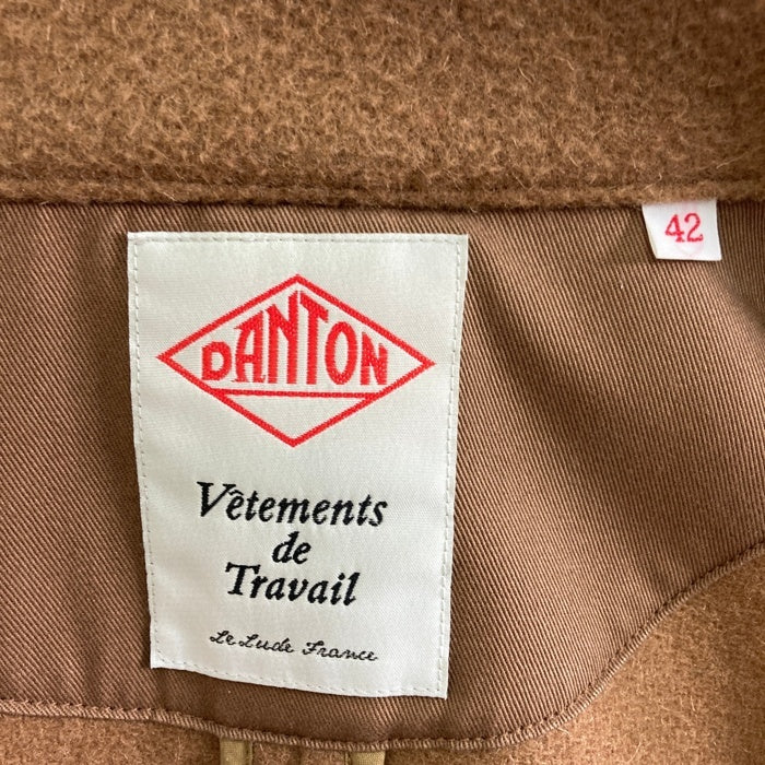 DANTON ダントン ショールカラー ウールモッサジャケット ブラウン JD-8237 Size 42 瑞穂店