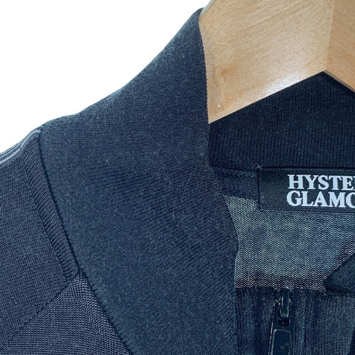 HYSTERIC GLAMOUR ヒステリックグラマー レーヨン コットン トラックジャケット ブラック 0222CJ01 Size S 福生店