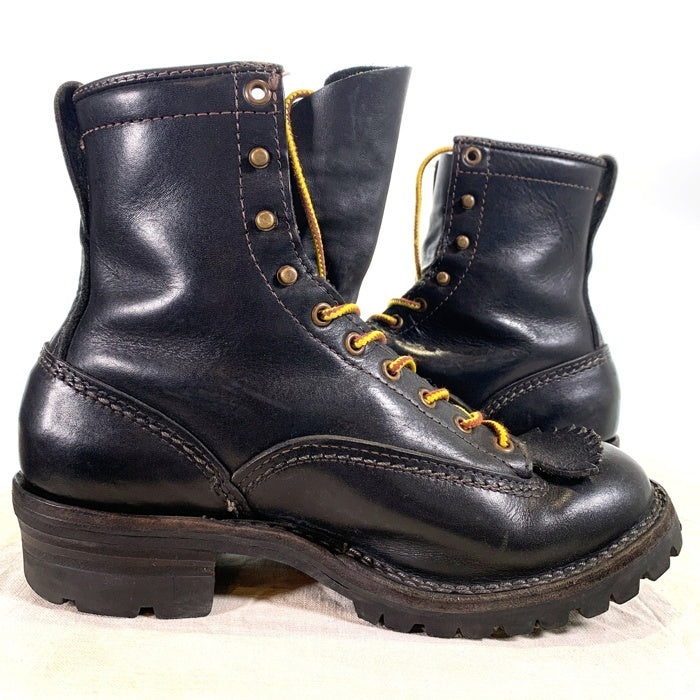 Wesco ウエスコ Job Master ジョブマスター LTT レースアップ レザーブーツ ブラック 38 05 Size 8 1/2D (26.5cm) 福生店