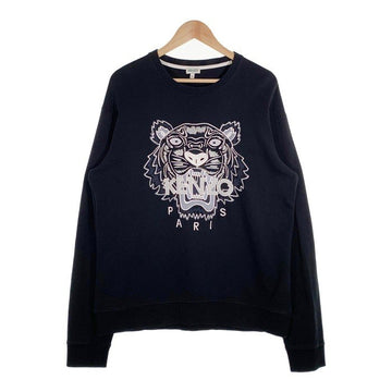 KENZO PARIS ケンゾー 18AW Tiger Sweatshirt タイガー スウェットシャツ クルーネックトレーナー ブラック 刺繡 F855SW0014X1 Size XL 福生店