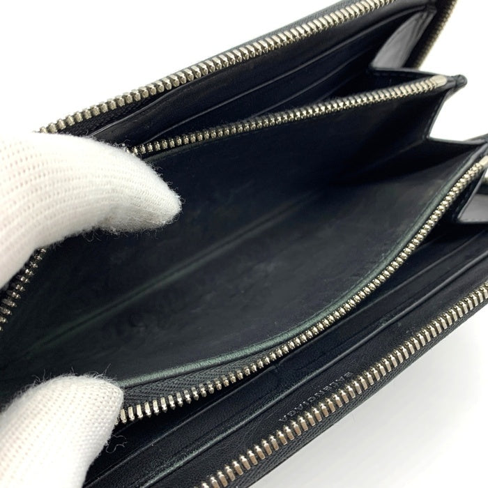 BALENCIAGA バレンシアガ ラウンドファスナー レザーウォレット 長財布 ブラック 661935 福生店