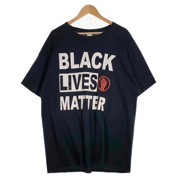 BLACK LIVES MATTER ブラックライヴズマター プリントTシャツ ブラック Size 2XL 福生店