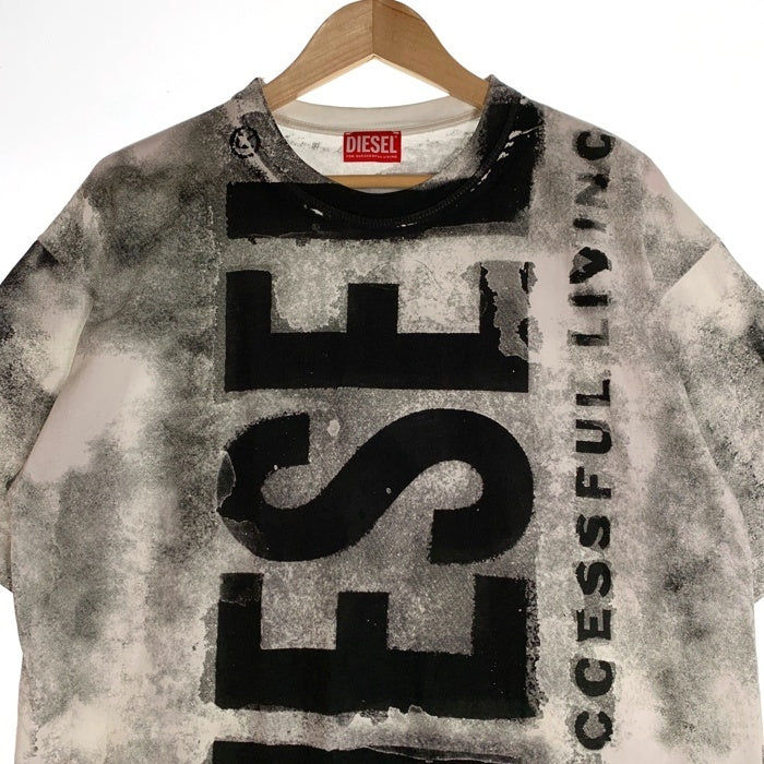 DIESEL ディーゼル T-BOXT-BISC 半袖 Tシャツ ブラック ホワイト A13328 Size M 福生店