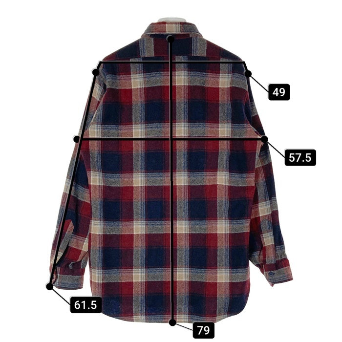 70s PENDLETON ウールチェックシャツ ペンドルトン Size M USA製