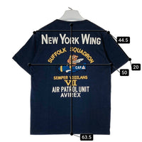 AVIREX アヴィレックス EMBROIDERY 背面刺繍 AIRPATROL Tシャツ ネイビー sizeM 瑞穂店