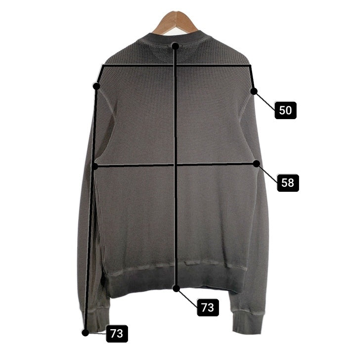 DIESEL ディーゼル S-GINAFY プリントサーマルカットソー ワッフル グレー ガーメントダイ A11253 Size L 福生店