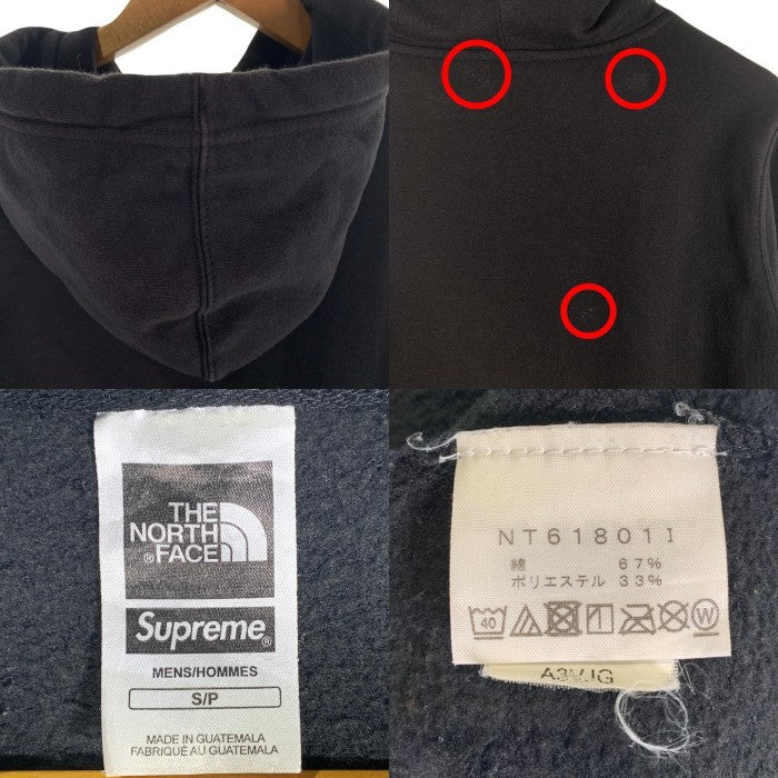 SUPREME シュプリーム 18AW THE NORTH FACE ノースフェイス Expedition Pullover エクスペディションプルオーバー スウェットパーカー ブラック フォト NT61801I Size S 福生店