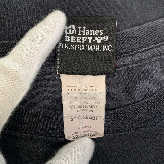 HARLEY-DAVIDSON ハーレーダビッドソン スカル バー&シールド プリントTシャツ ブラック ホンジュラス製 Size 2XL 福生店
