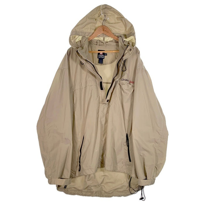 90's CHAPS RL チャップス ラルフローレン ナイロン アノラック プルオーバージャケット ベージュ ロシア製 Size 2XT 福生店