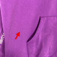 SUPREME シュプリーム 18AW Text Stripe Hooded Sweatshirts テキストストライプ プルオーバースウェットパーカー フーディー パープル Size M 福生店