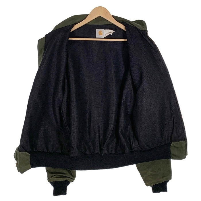 90`s Carhartt カーハート ダック ボンバージャケット サンタフェ モスグリーン JR264 Size L 福生店