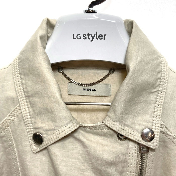 DIESEL ディーゼル リネン ダブル ライダースジャケット キナリ sizeXS 瑞穂店