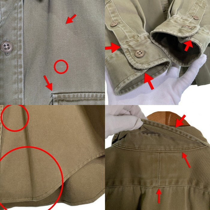 RRL ダブルアールエル ラルフローレン コットン ワークシャツ オリーブ Size M 福生店