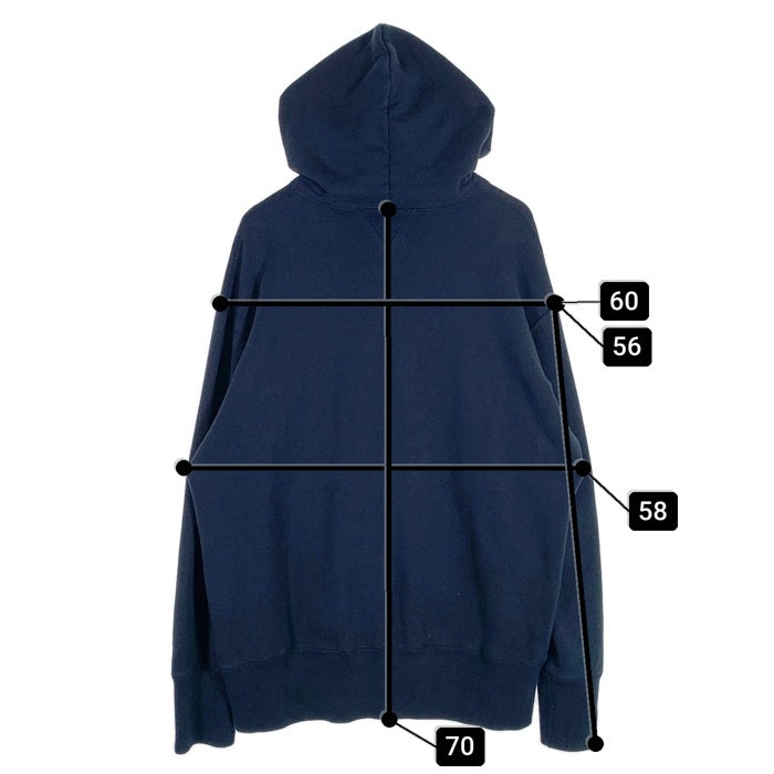 BEAMS ビームス LOOPWHEELER ループウィラー プルオーバースウェットパーカー ネイビー Size XL 福生店