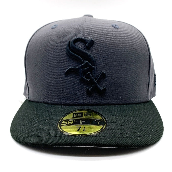 New Era ニューエラ Chicago White Sox シカゴホワイトソックス 59FIFTY ベースボールキャップ チャコール ブラック Size 7 1/8 (56.8cm) 福生店