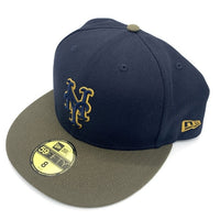 NEW ERA ニューエラ 59FIFTY Newyork Mets ニューヨークメッツ ベースボール キャップ ネイビー オリーブ Size 8 (63.5cm) 福生店