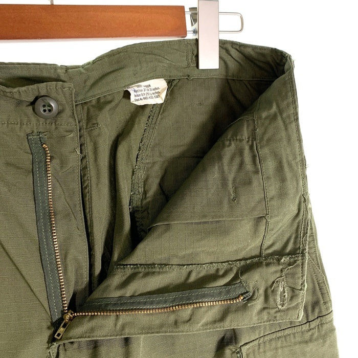 60’s U.S.ARMY 米軍 ジャングルファティーグ ミリタリーカーゴパンツ オリーブ リップストップ 8405-935-3307 69年会計 1 Size M-S 福生店