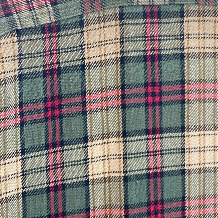 RRL ダブルアールエル 三ツ星タグ 猫目ボタン ヘビーネルシャツ ブラウンxグリーン sizeS 瑞穂店