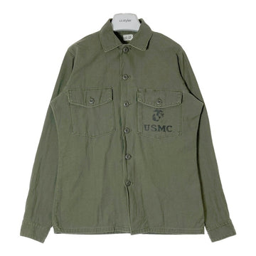 USMC アメリカ海兵隊  OG107 73年会計 ファティーグシャツ オリーブ size15 1/2 瑞穂店
