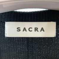 SACRA サクラ 123240041 DOUBLE FACE COTTON OP コットンダブルフェイスコットンワンピース ブラック size38 瑞穂店