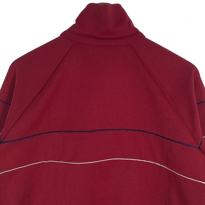 80's adidas アディダス トラックジャケット トレフォイル 刺繡ロゴ レッド Size L 福生店