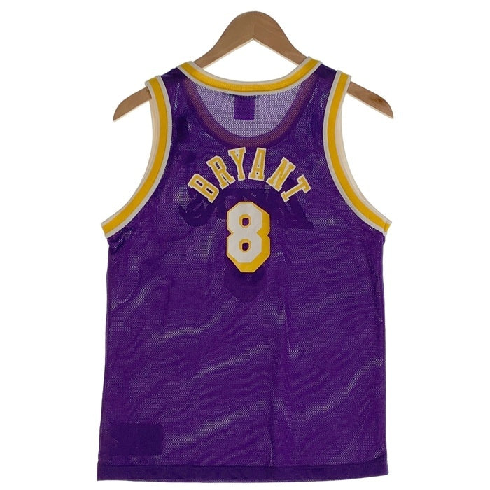 90's Champion チャンピオン LAKERS レイカース KOBE BRYANT コービーブライアント ネイビー イエロー メキシコ製 Size L(14-16) 福生店
