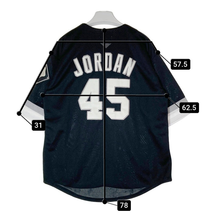Mitchell&Ness ミッチェルアンドネス 1994 シカゴ・ホワイトソックス マイケル・ジョーダン COOPERSTOWN COLLECTION ゲームシャツ ブラック size48 瑞穂店