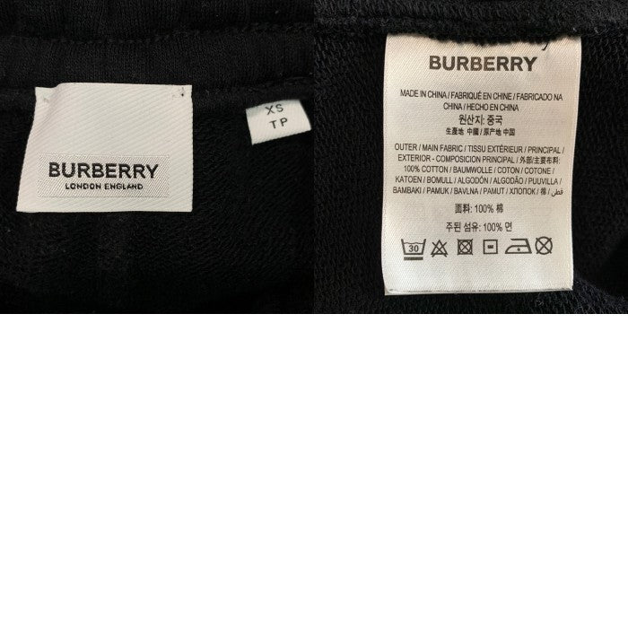 BURBERRY バーバリー 23SS ロゴプリント ショートパンツ ブラック 8055354 Size XS 福生店