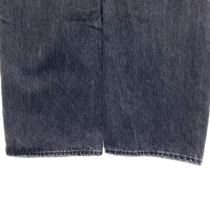 MOUSSY マウジー CUT OUT WIDE STRAIGHT カットアウトワイドストレートデニム ブラック size23 瑞穂店