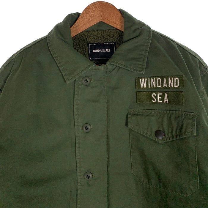 WIND AND SEA ウィンダンシー 23AW A2 DECK JACKET ミリタリーデッキジャケット オリーブ WDS-O-MLY-24-Q1-JK-02 Size XL 福生店