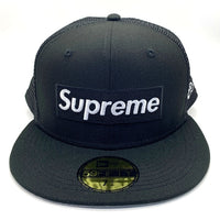 SUPREME シュプリーム NEW ERA ニューエラ Box Logo Mesh Back New Era 59FIFTY ボックスロゴ メッシュ ベースボール キャップ ブラック Size 7 3/4 (61.5cm) 福生店