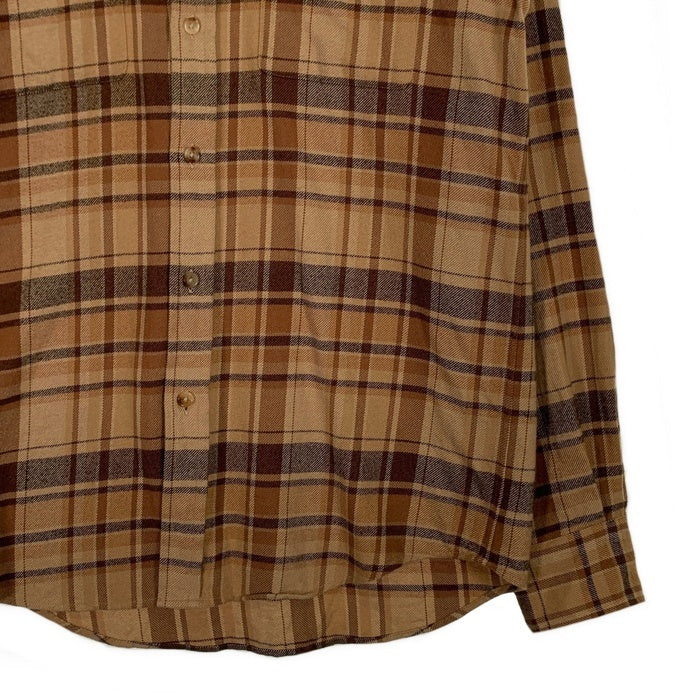 Ralph Lauren ラルフローレン パープルレーベル チェック フランネルシャツ ベージュ Size M 相当 福生店