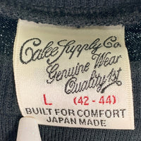 CALEE キャリー プリント ロングスリーブTシャツ 七分袖 ブラック Size L 福生店
