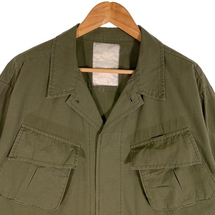 U.S.ARMY 米軍 ジャングルファティーグ ミリタリージャケット リップストップ オリーブ Size L 相当 福生店