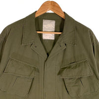 U.S.ARMY 米軍 ジャングルファティーグ ミリタリージャケット リップストップ オリーブ Size L 相当 福生店