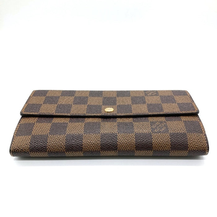 LOUISVUITTON ルイヴィトン ダミエ  ポルトフォイユサラ 長財布 N61734 ブラウン　※ホック緩め 瑞穂店