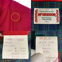 90's McGREGOR マックレガー Drizzler Jacket ドリズラージャケット スウィングトップ レッド MM11-5001 日本製 Size L 福生店