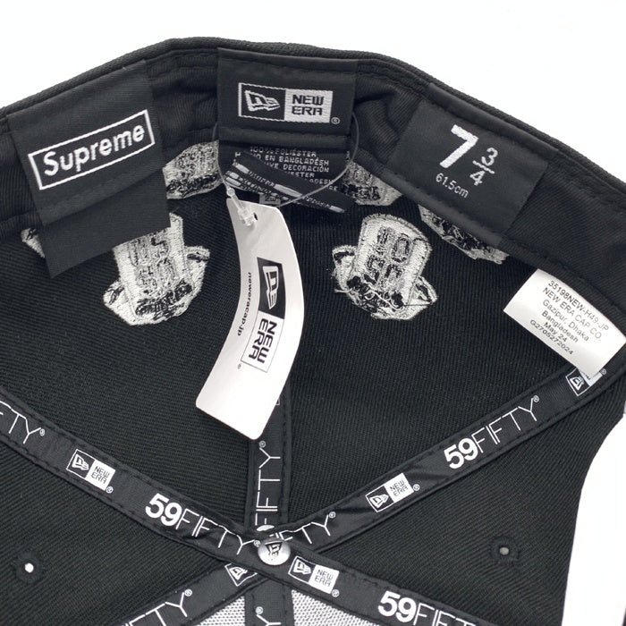 SUPREME シュプリーム 24AW Jerseys Box Logo New Era ジャージーズ ボックスロゴ ニューエラ ベースボールキャップ ブラック Size 7 3/4 (61.5cm) 福生店