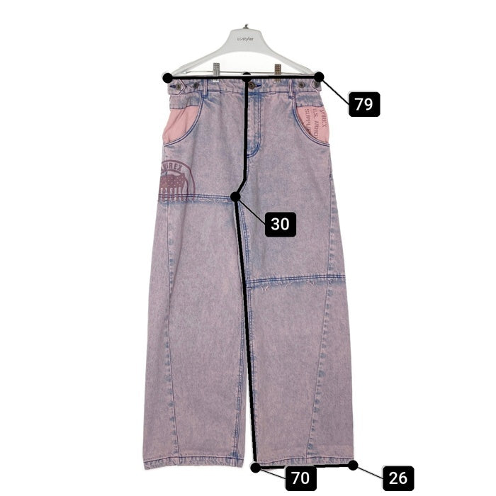 AVIREX アヴィレックス 5111601 25SS CUTTING DENIM PANTS カッティングデニムパンツ ピンク sizeM 瑞穂店