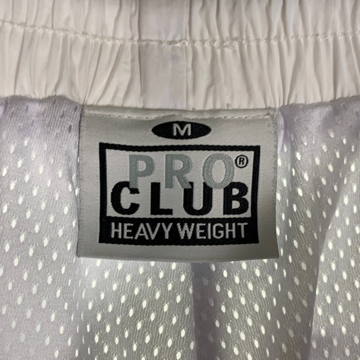 PRO CLUB プロクラブ FULL COURT WIND BREAKER PANTS ジップアップ ナイロン パンツ ホワイト Size M 福生店
