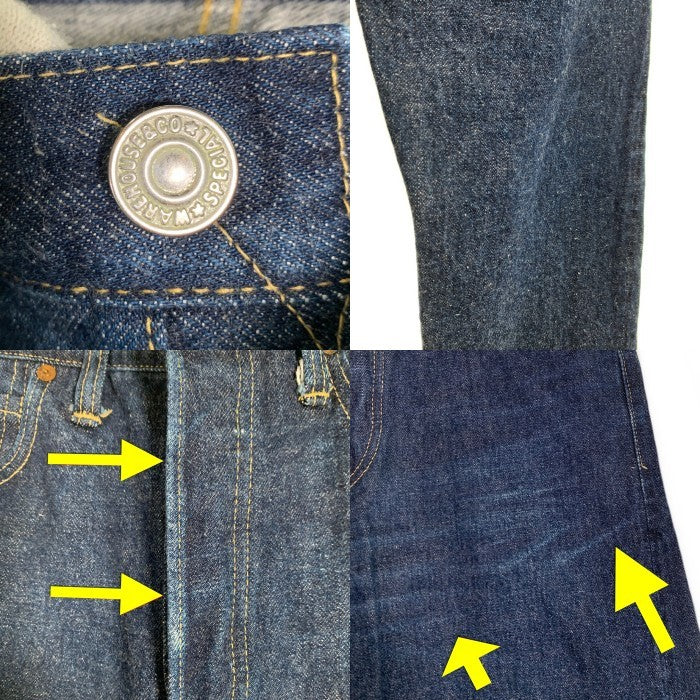 WAREHOUSE ウエアハウス S1003XX 1942モデル デニムパンツ デッドストックブルー Size 31 福生店