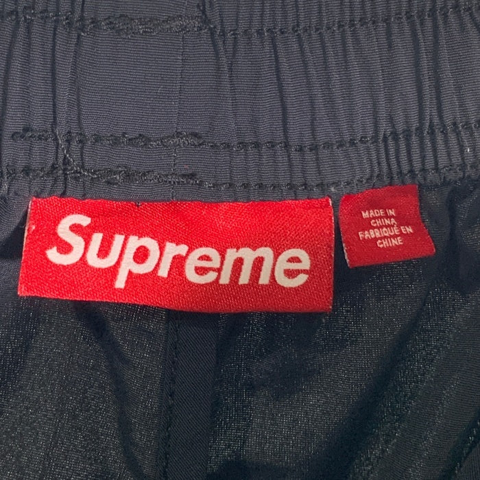 SUPREME シュプリーム 23SS Full Zip Baggy Warm Up Pants ナイロン フルジップ バギー ウォームアップ パンツ ブラック Size L 福生店