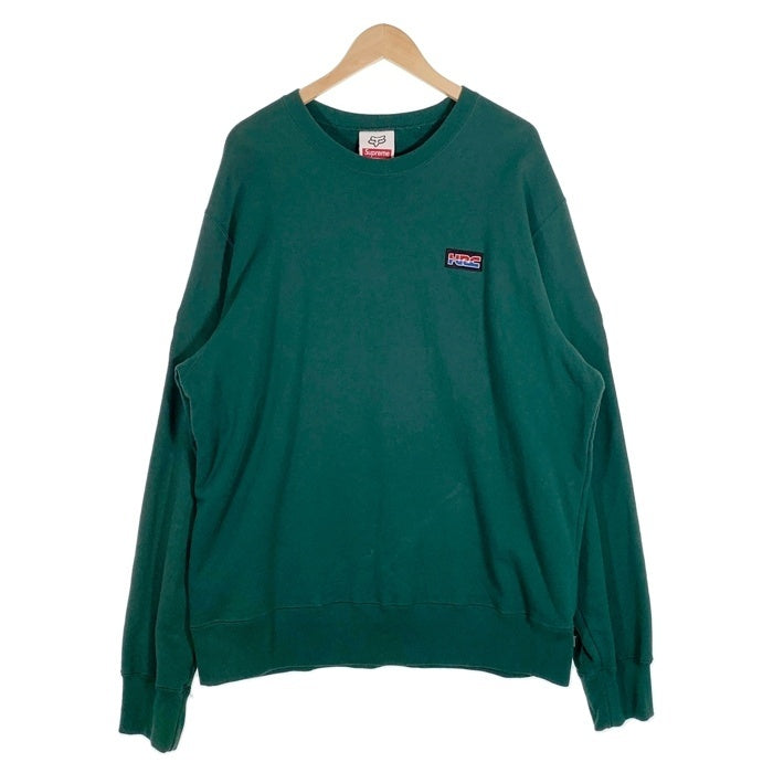 SUPREME シュプリーム 19AW Honda ホンダ Fox Racing フォックスレーシング Crewneck クルーネックスウェットトレーナー グリーン Size XL 福生店