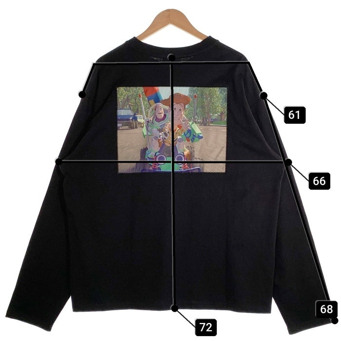 WIND AND SEA ウィンダンシー TOY STORY トイストーリー 長袖 ポケット Tシャツ ロンT ブラック WDS-C-TSR-26-Q3-CS-04 Size XL 福生店