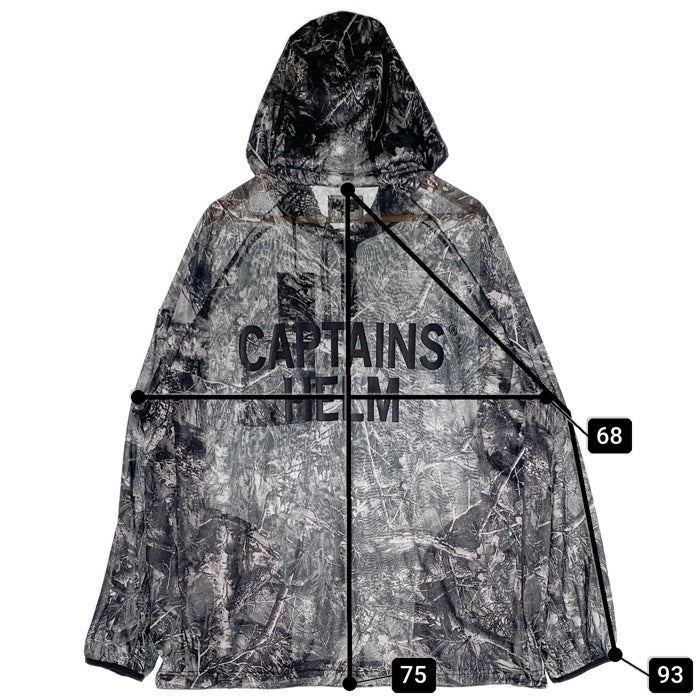 CAPTAINS HELM キャプテンズヘルム UV&BUG PROOF MESH LIGHT SHELL ユーブイアンドバグ プルーフ メッシュ ライト シェル ブラック CH25-SS-J04 Size L 福生店